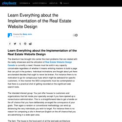 Learn Everything about the Implementation of the Real Estate Website Design