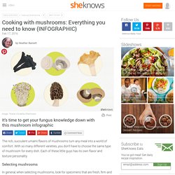 Cooking with mushrooms: Everything you need to know (INFOGRAPHIC)