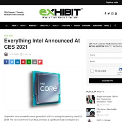 Everything Intel Announced At CES 2021