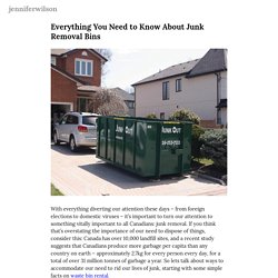 Everything You Need to Know About Junk Removal Bins