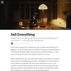 Sell Everything — What I Learned Today