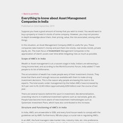 Everything to know about Asset Management Companies in India - Alchemy Capital