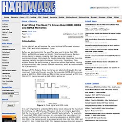 Everything You Need To Know About DDR, DDR2 and DDR3 Memories