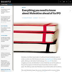 Everything you need to know about Moleskine ahead of its IPO