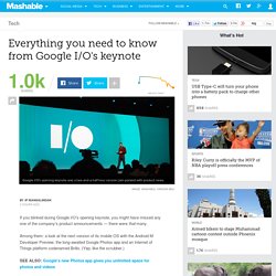 Everything you need to know from Google I/O's keynote