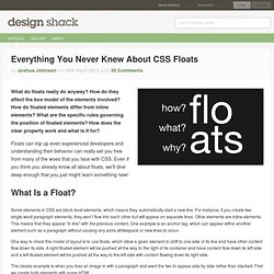 Everything You Never Knew About CSS Floats