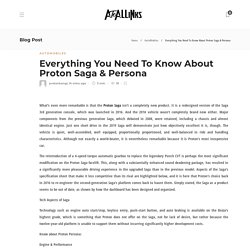 Everything You Need To Know About Proton Saga & Persona - AtoAllinks