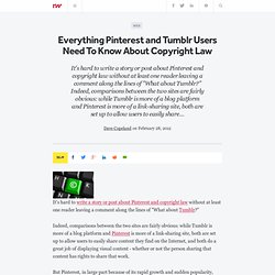 Everything Pinterest and Tumblr Users Need To Know About Copyright Law