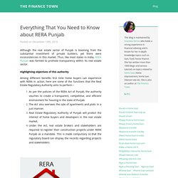 Everything That You Need to Know about RERA Punjab