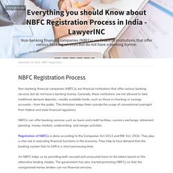 Everything you should Know about NBFC Registration Process in India - LawyerINC - NBFC Registration