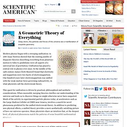 A Geometric Theory of Everything