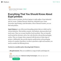 Everything That You Should Know About Ecjet printers
