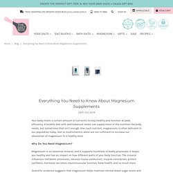 Everything You Need to Know About Magnesium Supplements