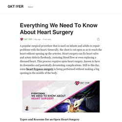 Everything We Need To Know About Heart Surgery