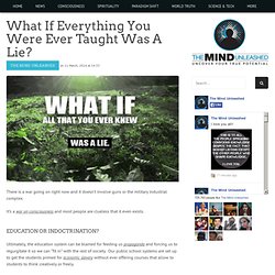 What If Everything You Were Ever Taught Was A Lie?