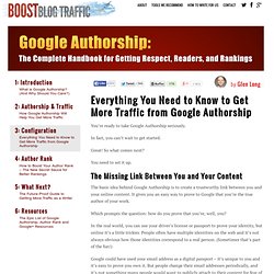 Everything You Need to Know to Get More Traffic from Google Authorship - Boost Blog Traffic