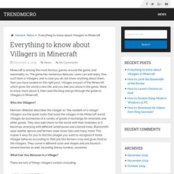 Everything to know about Villagers in Minecraft – TrendMicro