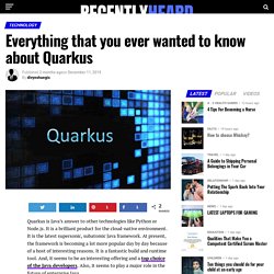 Let's get to know a little Quarkus today