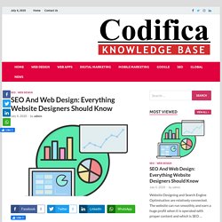 SEO And Web Design: Everything Website Designers Should Know