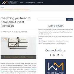 Everything you Need to Know About Event Promotion
