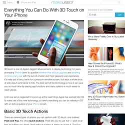 Everything You Can Do With 3D Touch on Your iPhone