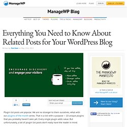 Everything You Need to Know About Related Posts for Your WordPress Blog