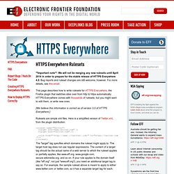 HTTPS Everywhere Rulesets
