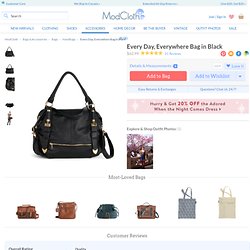 Every Day, Everywhere Bag in Black