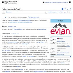 Évian (eau minérale)