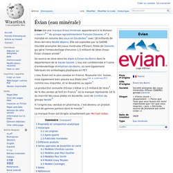 Évian (eau minérale)