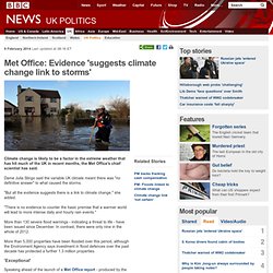 Met Office: Evidence 'suggests climate change link to storms'