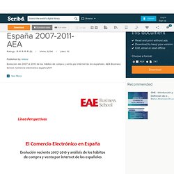 Evolución e-commerce España 2007-2011- AEA