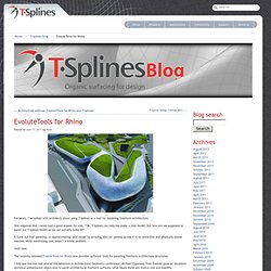 EvoluteTools for Rhino
