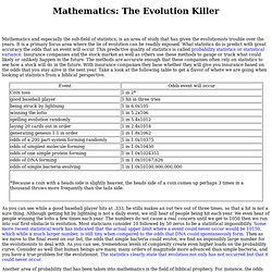 Evolution and Mathematics