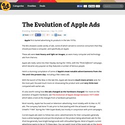 The Evolution of Apple Ads