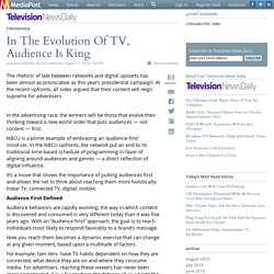 In The Evolution Of TV, Audience Is King 08/18/2016