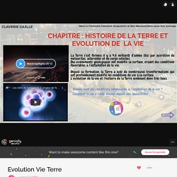 3e- Evolution Vie Terre by CLAVERIE on Genially
