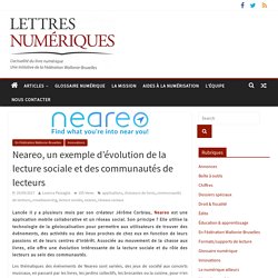 Neareo, un exemple d’évolution de la lecture sociale et des communautés de lecteurs
