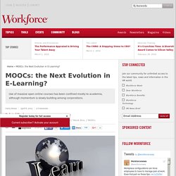 MOOCs: the Next Evolution in E-Learning for Businesses?