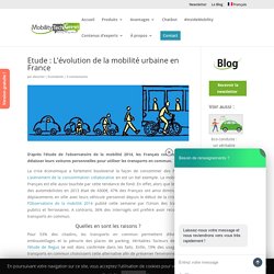 Etude : L’évolution de la mobilité urbaine en France - Mobility Tech Green