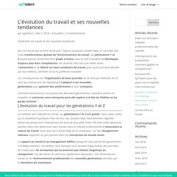 L’évolution du travail et ses nouvelles tendances - Apitalent