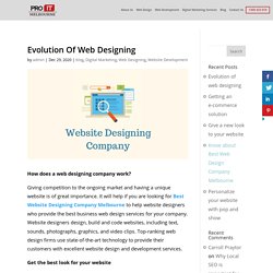 Evolution of web designing