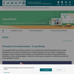 Évolution d’un phénomène : la pandémie - CanoTech