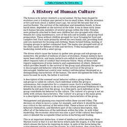 Evolution, Psychology and Culture