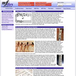 History of Music Notation - evolution, printing, specialisation and computers