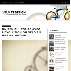 L'évolution du vélo en une animation