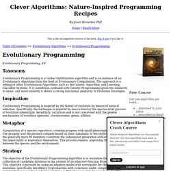 Evolutionary Programming - Clever Algorithms: Nature-Inspired Programming Recipes