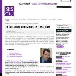 Les évolutions du commerce international