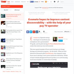 Evomote Hopes to Improve TV Content Discoverability