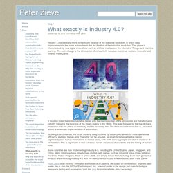 What exactly is Industry 4.0? - Peter Zieve